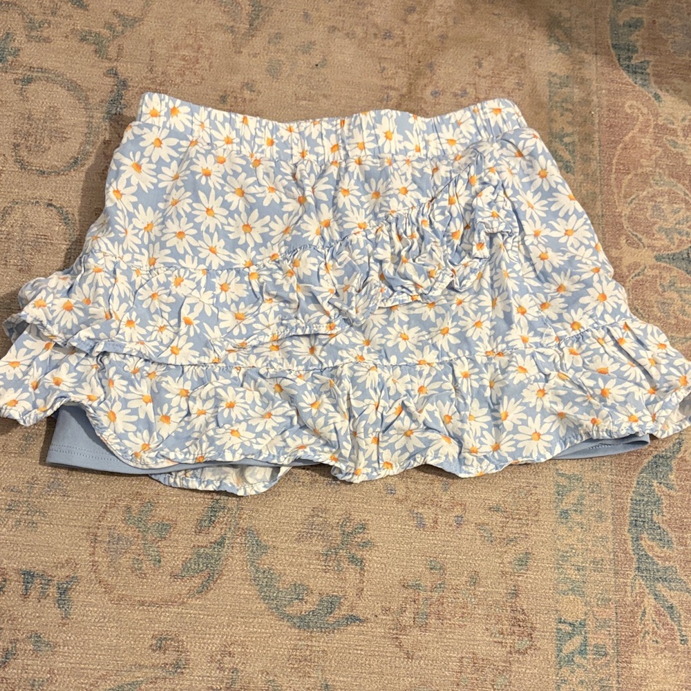 Art Class Blue Floral Skirt